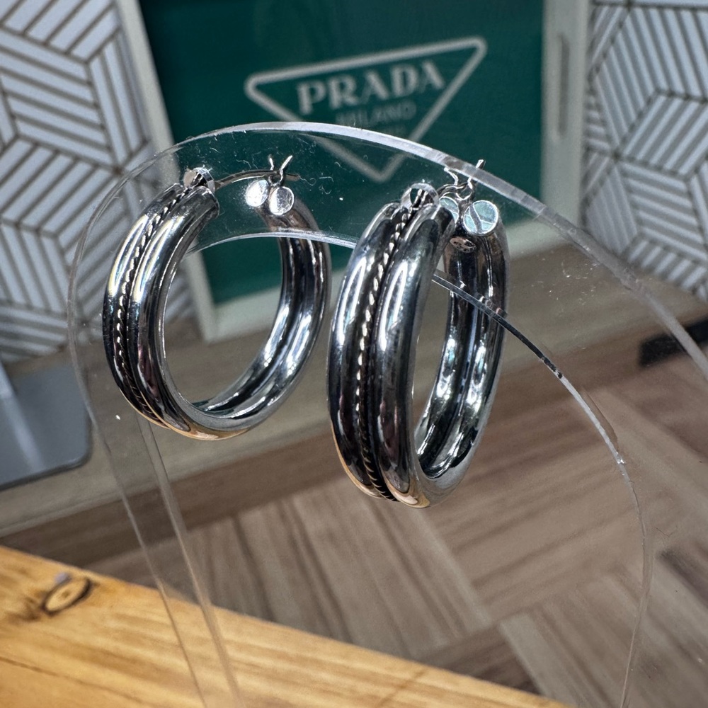 Silver Hoop Earrings